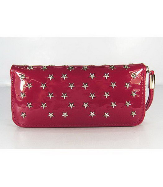 Martha Oversized Clutch_Red Cuoio Con Le Stelle